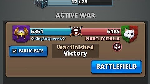 Puzzle Combat Alliance Wars: ☆King$&Queen$☆ vs PIRATI D