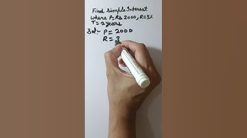 Find Simple Interest #Shorts