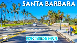 SANTA BARBARA, CALIFORNIA - 4K (Ultra HD) Driving Tour