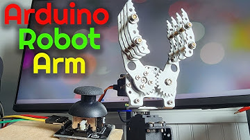 How To Build Your Own Arduino Robot Arm Using Five Servo Motors and A Joystick