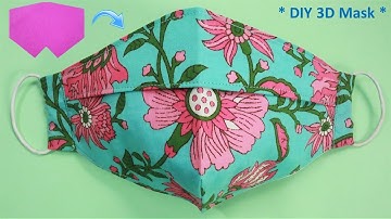 No Fog on Glasses- New Style 3D Face Mask Sewing Tutorial | Breathable Face Mask DIY | Easy Pattern