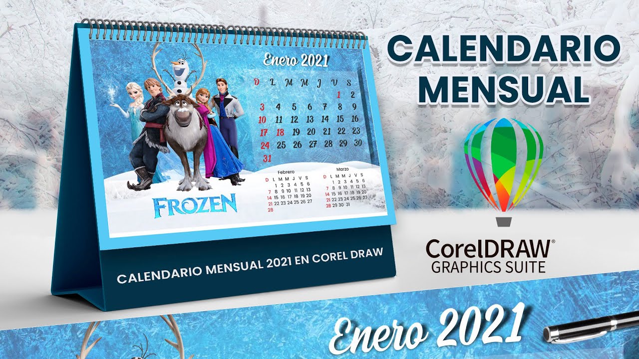 Cómo crear calendario mensual en Corel Draw con scripts o Macro 2021