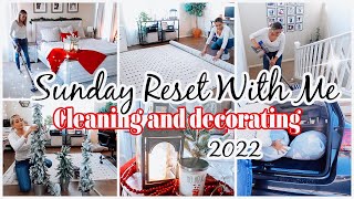 Sunday Reset Cleaning Motivation Christmas Decorate With Me