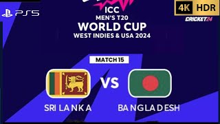 Cricket 24 - Sri Lanka vs Bangladesh - ICC T20 World Cup 2024 | PS5™ [4K60]