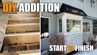 How I BUILT A Bump Out Addition to Expand My Kitchen. There's A Problem Though.