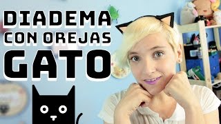 Manualidades fáciles: Diadema con OREJAS de GATO en goma eva o foamy