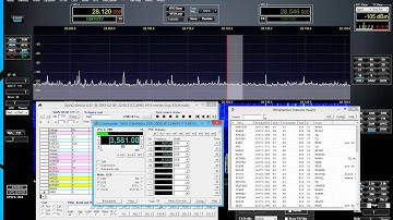 Winwarbler, Spotcollector , and Commander (DX Lab) "skimming" bands for PSK31