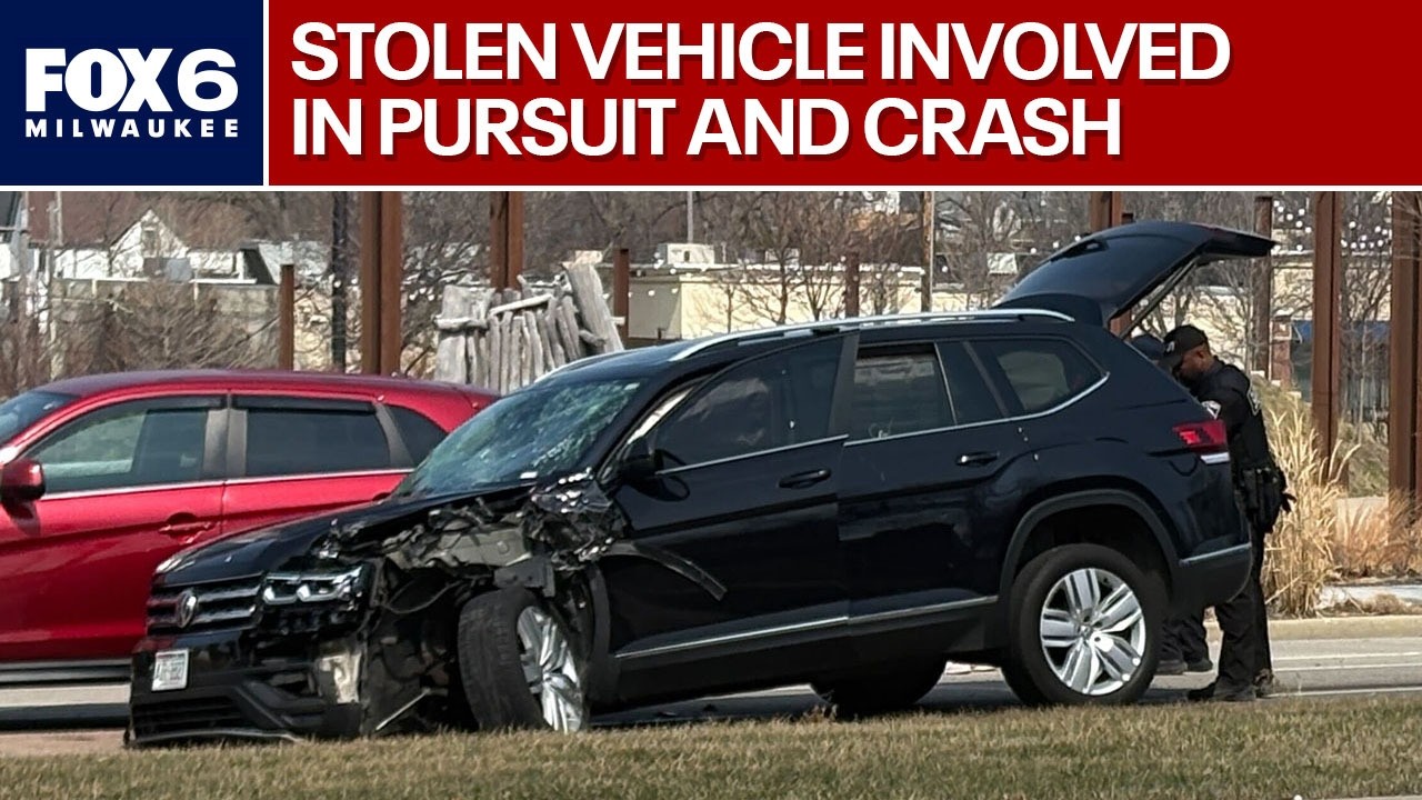 Milwaukee pursuit, stolen vehicle crash near 37th and Highland | FOX6 ...
