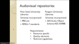 LIS 643 Application profiles and metadata quality