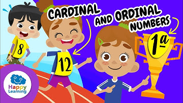 Cardinal and Ordinal Numbers Made Easy 🎯Videos for Children | @HappyLearningENG
