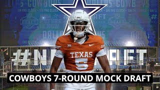 Dallas Cowboys 7 Round Mock Draft V5.0 | Ft @dallascowboychris3109