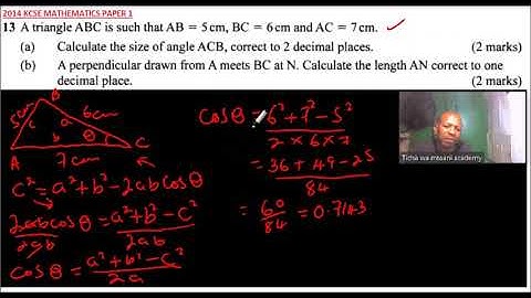 2013 KCSE MATHEMATICS PAPER 1 NO 13