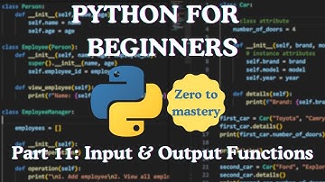 Python voor beginners — Deel 11: Invoer- en uitvoerfuncties