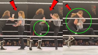 Refree Attacks & Stunner Sami Zayn 🤣 Kevin Owens Wins WWE Live Event 2022 Smackdown Highlights screenshot 4