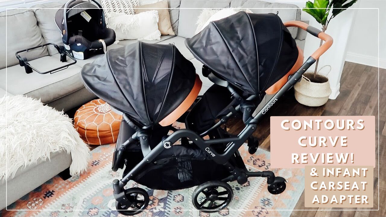 contours curve tandem double stroller