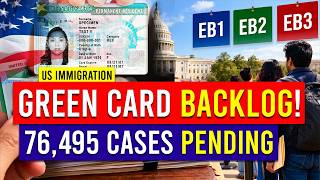 US Green Card Backlog Hits Record! 76,495 Pending Cases | EB1, EB2, EB3 Update | US Immigration 2026