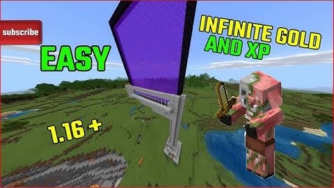 EASY 1.16 GOLD AND XP FARM TUTORIAL inMinecraft Bedrock (MCPE/Xbox/Ps4/Nitendo Switch/Windows10)