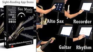 See Music Sight-Reading App Demo using 3 different instruments screenshot 5