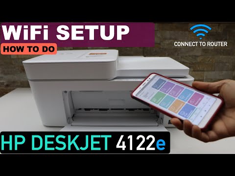 HP DeskJet 4122e WiFi Setup, Wireless Setup, Connect To Router, HP Smart App.