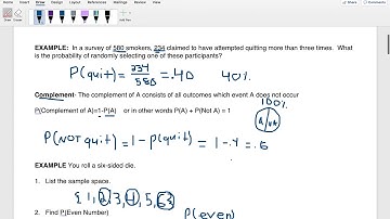 Complement Rule of Probability