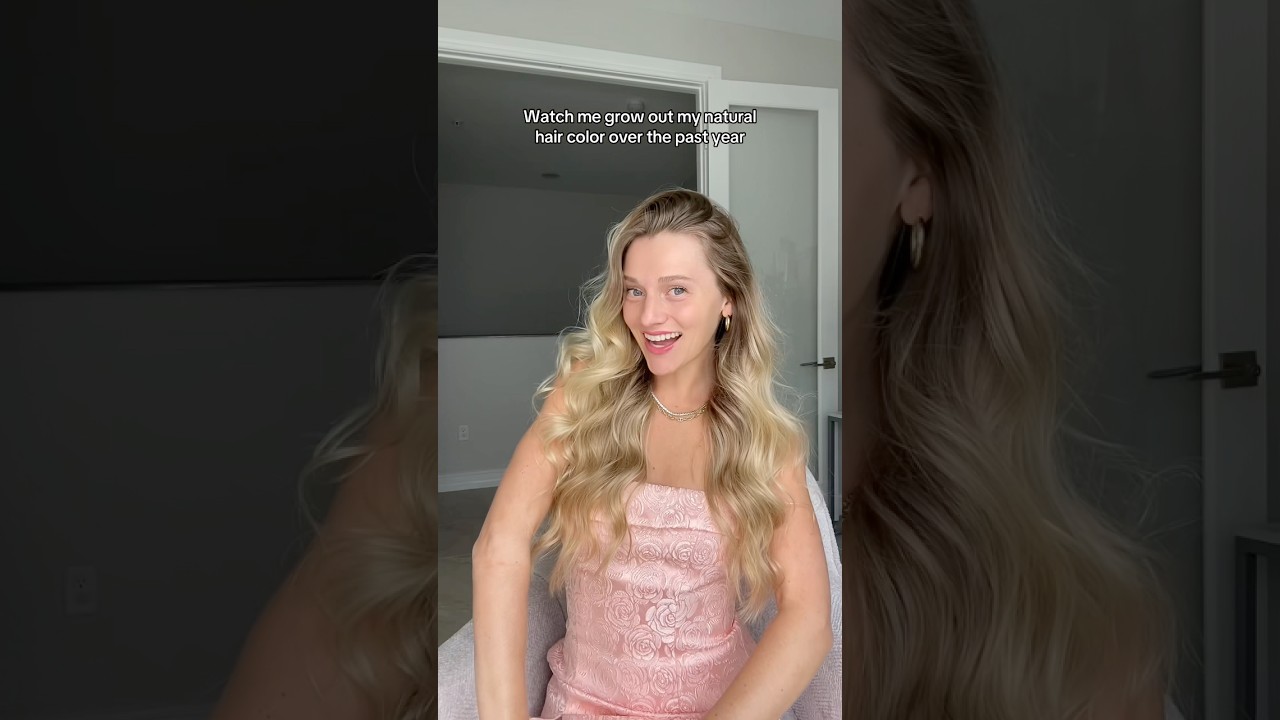 ONE YEAR of growing out my natural hair color 🫶🏼 !!!