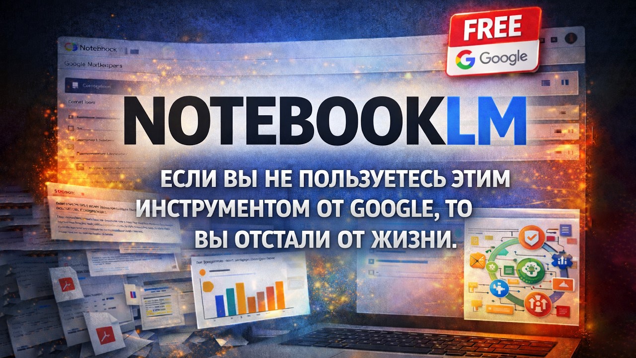 NotebookLM от Google: как создать базу для обучения, тесты, презентации, подкасты | Полный разбор