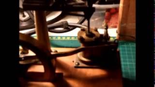 Scratch built model beam engine running on air