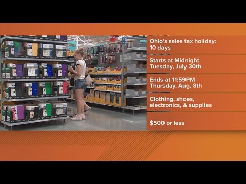 Ohio's sales tax holiday begins Tuesday - YouTube