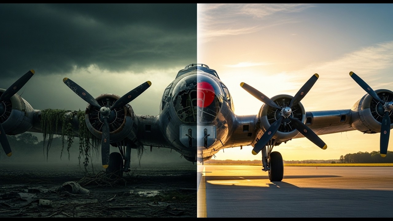 Abandoned Boeing B 17 Flying Fortress Found in Jungle – Full Restoration and Revival