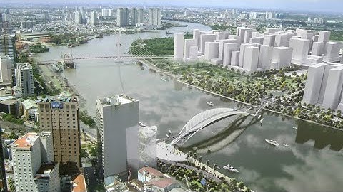 Cầu đi bộ hình lá dừa nước rút ngắn hai bờ sông Sài Gòn thế nào?￼