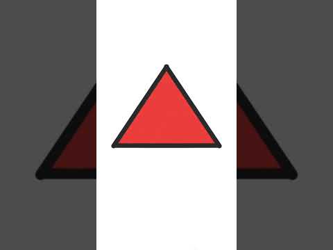 Menggambar dan mewarnai segitiga sama sisi #shorts #triangle #colouring #mewarnai