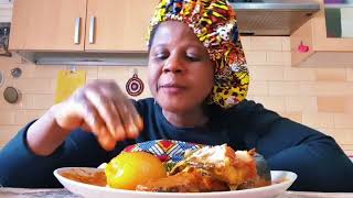 Catfish Pepper Soup And Urhobo Starch Asmr Nigerian Food Mukbang Mouth Sound