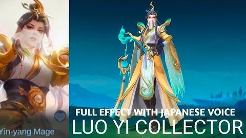 LUO YI COLLECTOR SKIN SCRIPT NO PASSWORD | FULL EFFECT | WITH JAPANESE VOICE | MLBB