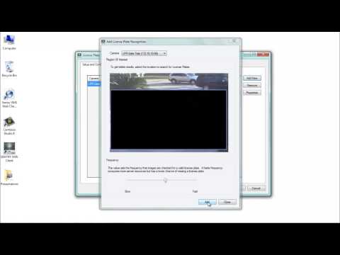 SENTRY VMS License Plate Recognition Setup