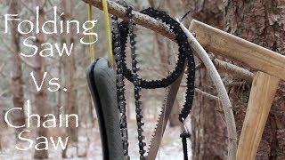 Bushcraft Saws   A Comparison of  Popular Folding and Handheld Chain Saws.