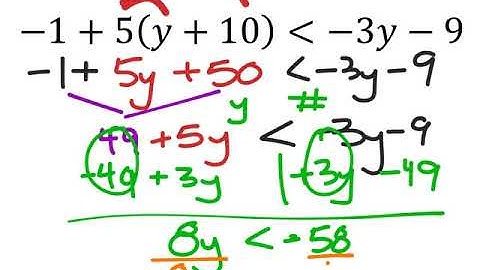 Solving a Multi Step Single Variable Inequality