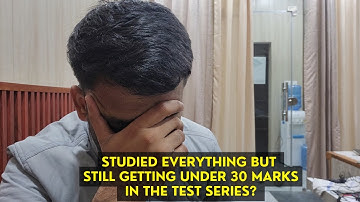 Poor Performance in the Test Series? What to Do in the Remaining Time?