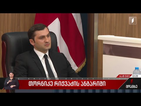 თორნიკე რიჟვაძის ანგარიში