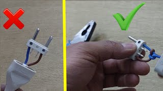 How to Connect The Two Pin Plug Of Electric Wire Amazing Electrical Life Hacks tricks two Minutes by Aj Engineering 1,280 views 2 years ago 3 minutes, 20 seconds