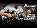 The Gorgeous New IBANEZ AMH90 Artcore Expressionist, Black