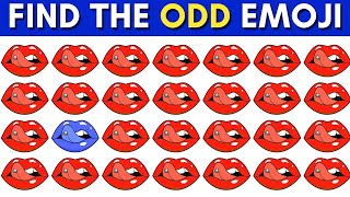 FIND THE ODD EMOJI ONE OUT red 👄 ♥️ CHAPTER 65||Can You Find One Out || Spot The Difference Odd🥳🐻