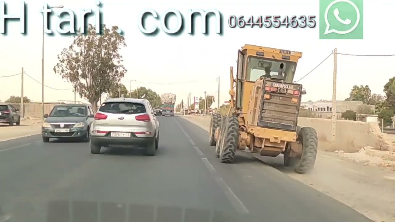 الطريق من مراكش إلى الصويرة ، مرورا بعدة مدن و ڤيلاجات مع الاسماء ، الطريق أصبحت جيدة