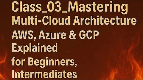 03_Mastering Multi-Cloud Architecture | AWS, Azure & GCP Explained for Beginners!
