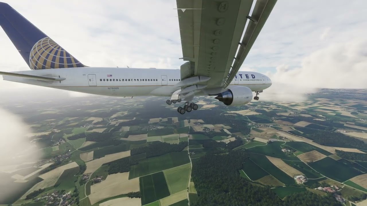 Смогут ли они идеально приземлиться?  777 United Airlines против Мюнхена в условиях бокового ветра!