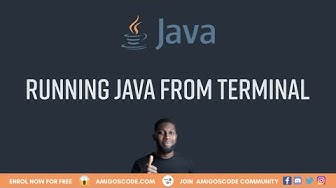 Running Java programs from Terminal