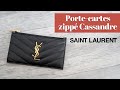 Le portecartes noir zipp cassandre saint laurent paris