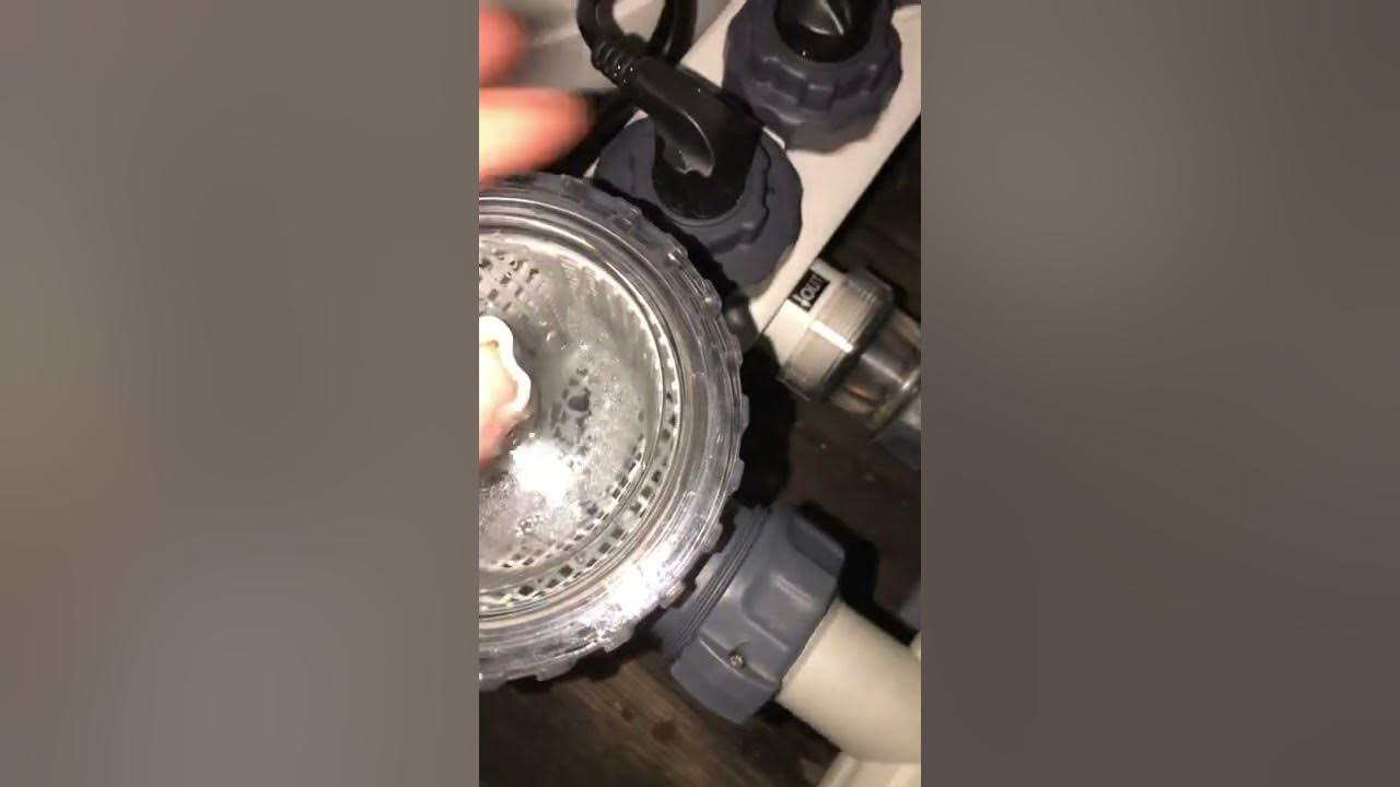 How to clean intex sand pump Prefilter basket YouTube