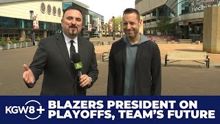 Trail Blazers President Dewayne Hankins on return to playoffs, arena renovations | Full interview