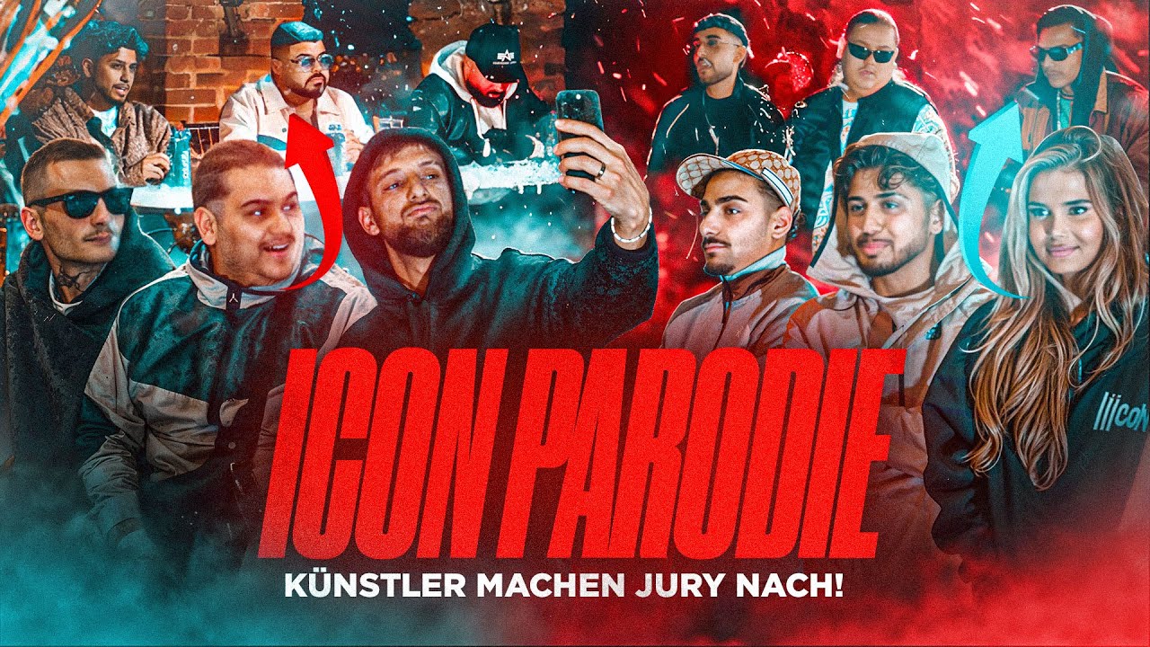 KÜNSTLER VERARSCHEN DIE JURY 😂 ICON 6 PARODIE mit Albozz, Arlinda, Biggie, Cali, Mowgli & Kavo