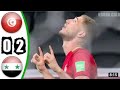 ملخص مباراة سوريا وتونس 2 0 سقوط نسور قرطاج مباراة نارية كأس العرب